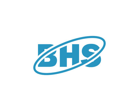 BHS logo design vector template. BHS