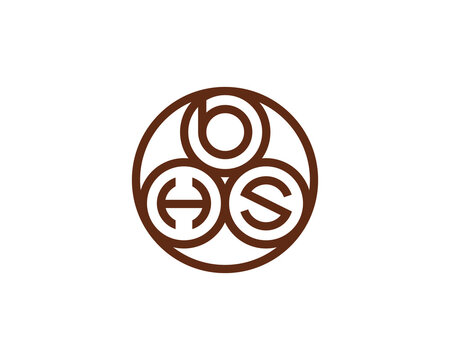 BHS logo design vector template. BHS