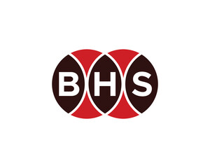 BHS logo design vector template. BHS