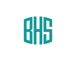 BHS logo design vector template. BHS