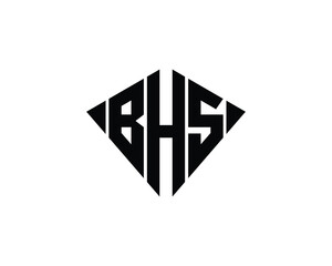 BHS logo design vector template. BHS