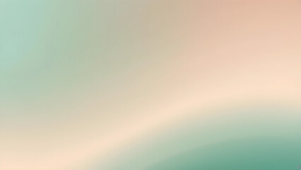 Obraz premium modern sleek gradient from jade to beige pastel background