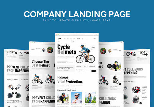 Helmet Agency Landing Page