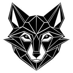 fox origami silhouette