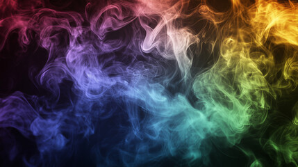 Obraz premium Colorful dust smoke wallpaper background, 2 color grade, horizontal image texture