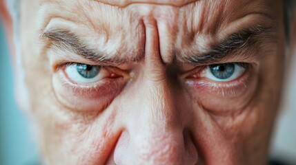 124. A middle-aged person expressing disappointment with a downturned mouth and sad eyes