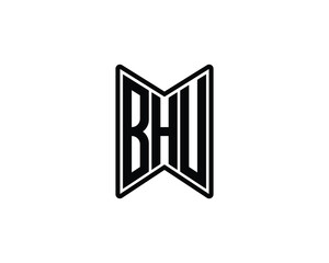 BHU Logo design vector template. BHU