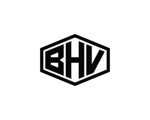 BHV logo design vector template. BHV