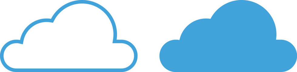 cloud vector icon for weather and technlogy icon Cloud icon vector for web and mobile app. cloud sign and symbol