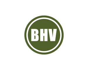 BHV logo design vector template. BHV