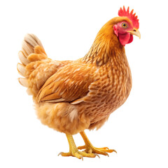 Fototapeta premium Hen isolated on transparent background