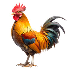 Fototapeta premium Rooster isolated on transparent background