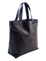 Naklejka premium Minimalist Black Tote Bag with Elegant Design isolated on white background as transparent. PNG. AI GENERATED