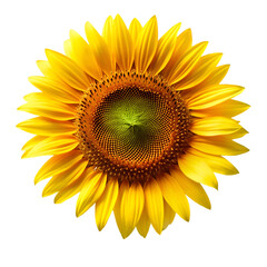 Fototapeta premium Sunflower isolated on transparent background