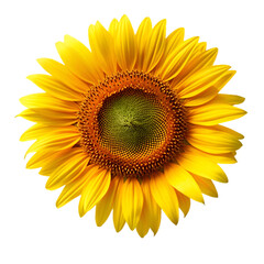 Sunflower isolated on transparent background