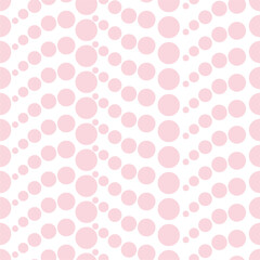 Seamless pattern with polka dot circles vector artistic print for textile paper decor wallpaper background endless creative art	