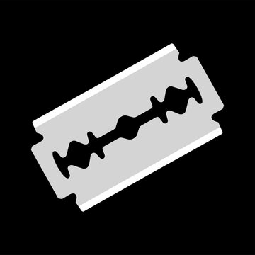 recommend clip art: Razor blade icon. Razor blade. Shaving attribute.