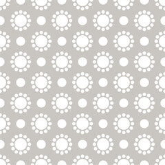 Seamless pattern with polka dot circles vector artistic print for textile paper decor wallpaper background endless creative art	