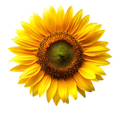 Fototapeta premium Sunflower isolated on transparent background