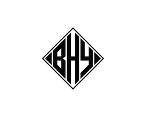 BHY logo design vector template. BHY
