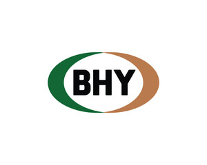 BHY logo design vector template. BHY