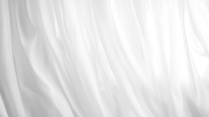 Obraz premium Soft white curtains background for graphic design or wallpaper.