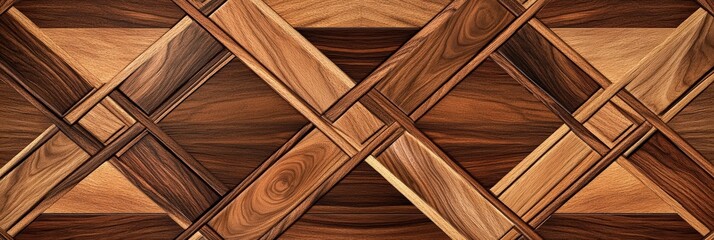 Wooden Geometric Pattern