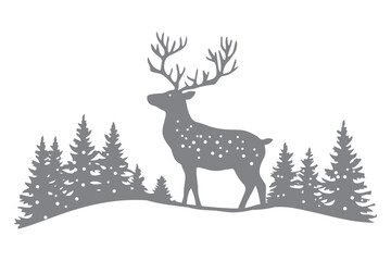 Winter Christmas Scene vector