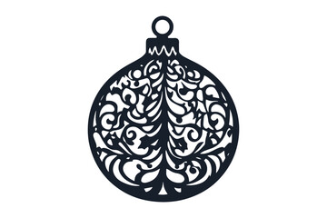 Christmas ball vector cut file