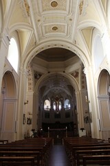 Inside of a church in Alberobello, Italy