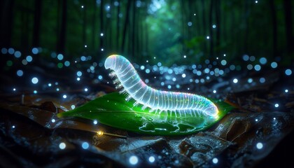 Bioluminescent Beauties Glowing Light in Cave 4K HDR Ultra HD Wallpaper