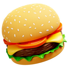 Burger 3d icon