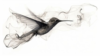 animals emerging from smoke
