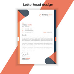 modern Letterhead Template Layout design