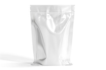 White Stand Up Pouch with Zipper and Hang Hole
