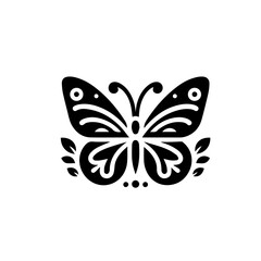 Butterfly icon vector.