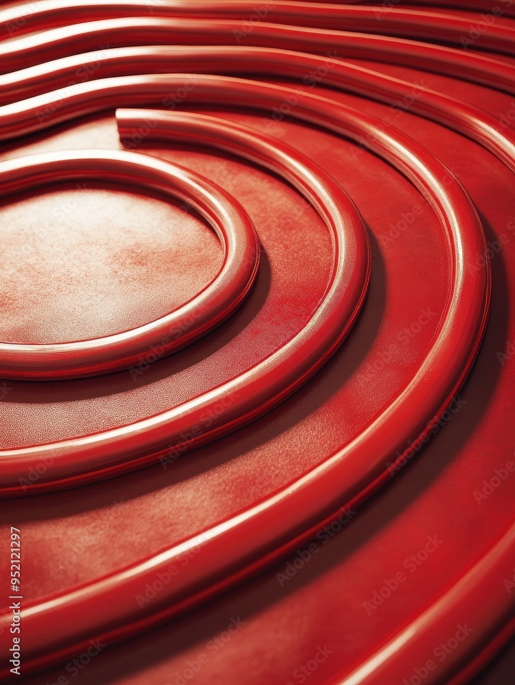 Poster a red object with a red background