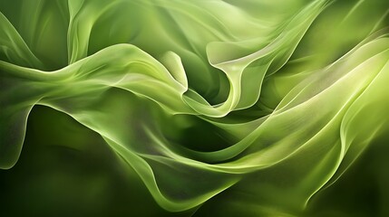 Obraz premium A green abstract background with a soft, flowing, and slightly textured surface.