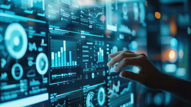 Digital interface displaying professional consulting solutions and career advisory. 