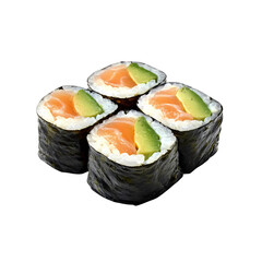 four salmon avocado maki png