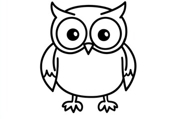 Delightful owl coloring page for toddlers inviting creativity and fun on a sunny afternoon