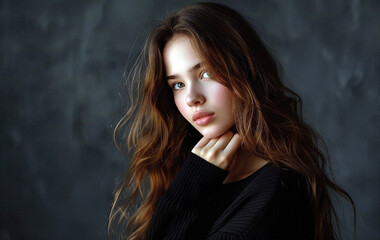 beautiful girl professional photo model