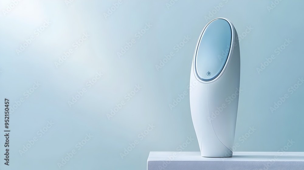 Poster cutting edge digital cosmetic device equipped with advanced technology for precise skin analysis and