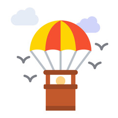 Parachuting Icon