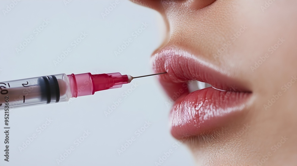 Aufkleber close up photograph of a botox injection site showing minimal redness and swelling with smooth skin 