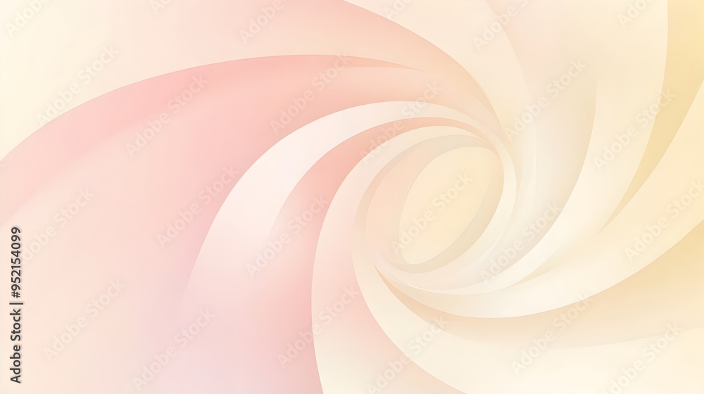 Aufkleber minimalistic background with soft pink and pastel yellow gradients blending together creating a soot