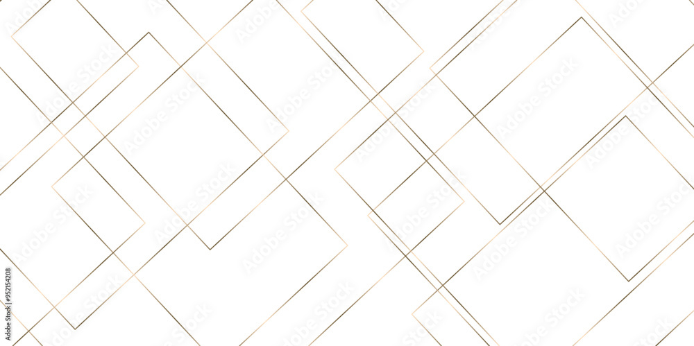 Poster mondrian style of diagonal square pattern vector. design geometric tile gold on black background. mo