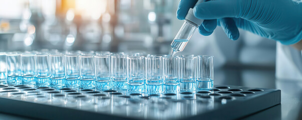 A detailed image of quality control technicians testing samples