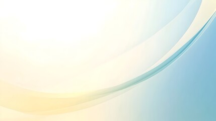 Fototapeta premium Smooth Gradient Background in Calming Shades of Sky Blue White and Subtle Yellow Providing a Clean Elegant and Minimalist Canvas for Content Presentation or Branding