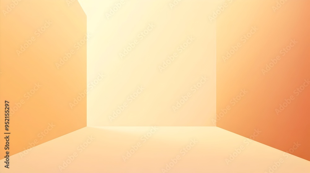 Aufkleber minimalist slide background featuring a warm gradient blend of orange and light yellow tones creatin